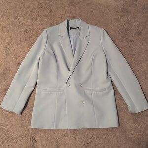 Light Blue Lioness Oversized Blazer